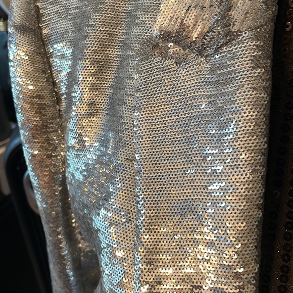 IRO Napli silver sequins jacket size 40 or 8 - Picture 2 of 6